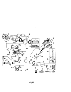 Part Location Diagram of 2-435120-A00 Dirt Devil Power grip housing assembly